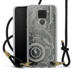 Carry Case Transparent Leather black/gold