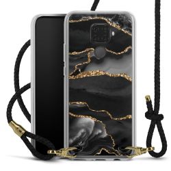 Carry Case Transparent Leather black/gold