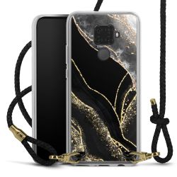 Carry Case Transparent Leather black/gold