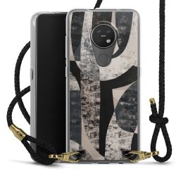 New Carry Case Transparent Leder schwarz/gold