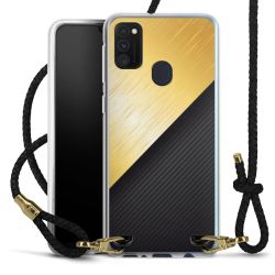 Carry Case Transparent Leather black/gold