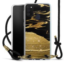 Carry Case Transparent Leather black/gold