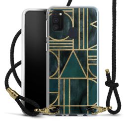 Carry Case Transparent Leather black/gold