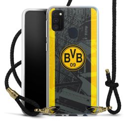 Carry Case Transparent Leather black/gold