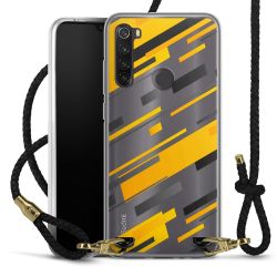 New Carry Case Transparent Leder schwarz/gold