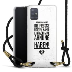 Carry Case Transparent Leder schwarz/gold