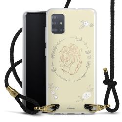 Carry Case Transparent Leather black/gold