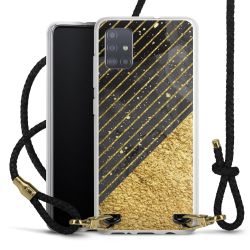 Carry Case Transparent Leather black/gold