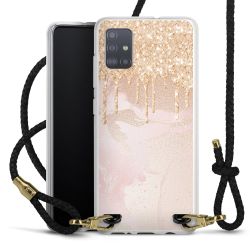 Carry Case Transparent Leather black/gold