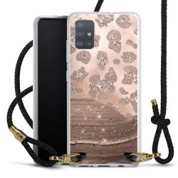 Carry Case Transparent Leather black/gold