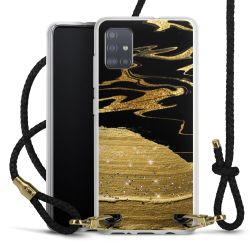 Carry Case Transparent Leather black/gold