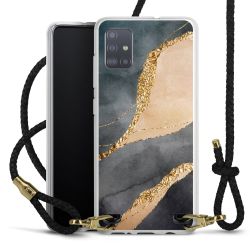 Carry Case Transparent Leather black/gold