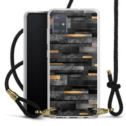 Carry Case Transparent Leather black/gold