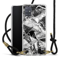 Carry Case Transparent Leather black/gold