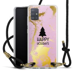 Carry Case Transparent Leather black/gold