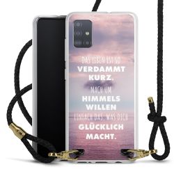 Carry Case Transparent Leder schwarz/gold