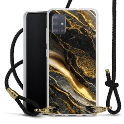 Carry Case Transparent Leather black/gold