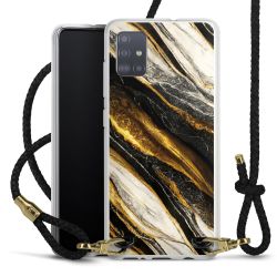 Carry Case Transparent Leather black/gold