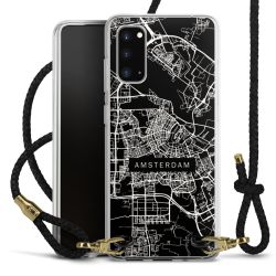 Carry Case Transparent Leather black/gold