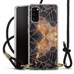 Carry Case Transparent Leather black/gold