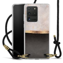 Carry Case Transparent Leather black/gold