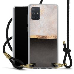 Carry Case Transparent Leather black/gold