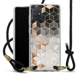 Carry Case Transparent Leather black/gold