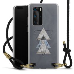 Carry Case Transparent Leather black/gold