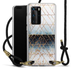 Carry Case Transparent Leather black/gold