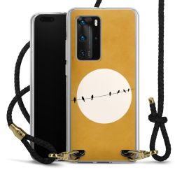 Carry Case Transparent Leather black/gold