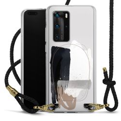 Carry Case Transparent Leather black/gold