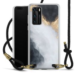 Carry Case Transparent Leather black/gold