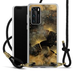 Carry Case Transparent Leather black/gold