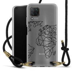 Carry Case Transparent Leather black/gold