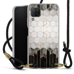 Carry Case Transparent Leather black/gold