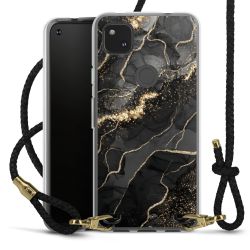 Carry Case Transparent Leather black/gold