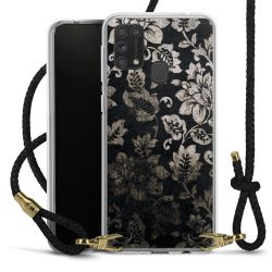 New Carry Case Transparent Leder schwarz/gold