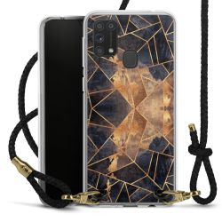 Carry Case Transparent Leather black/gold