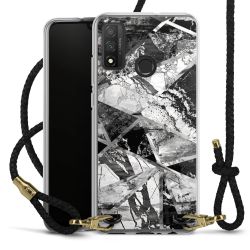 New Carry Case Transparent Leder schwarz/gold