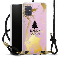 Carry Case Transparent Leather black/gold