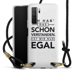 Carry Case Transparent Leder schwarz/gold