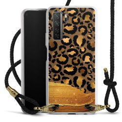 Carry Case Transparent Leather black/gold