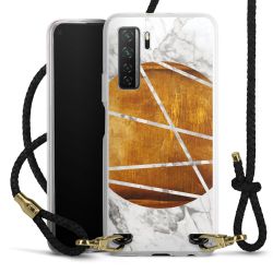 New Carry Case Transparent Leder schwarz/gold