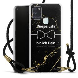 Carry Case Transparent Leder schwarz/gold