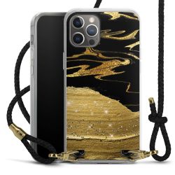 Carry Case Transparent Leather black/gold