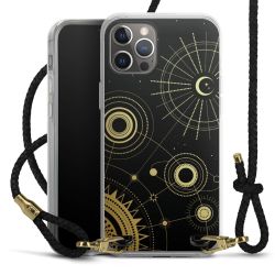 Carry Case Transparent Leather black/gold