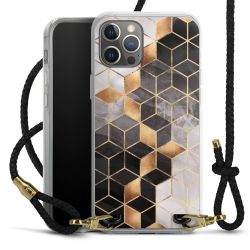 Carry Case Transparent Leather black/gold