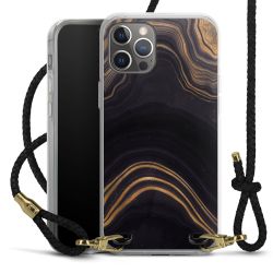 Carry Case Transparent Leather black/gold