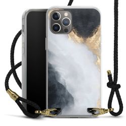 Carry Case Transparent Leather black/gold