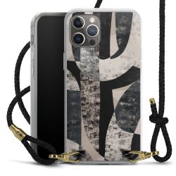 Carry Case Transparent Leather black/gold